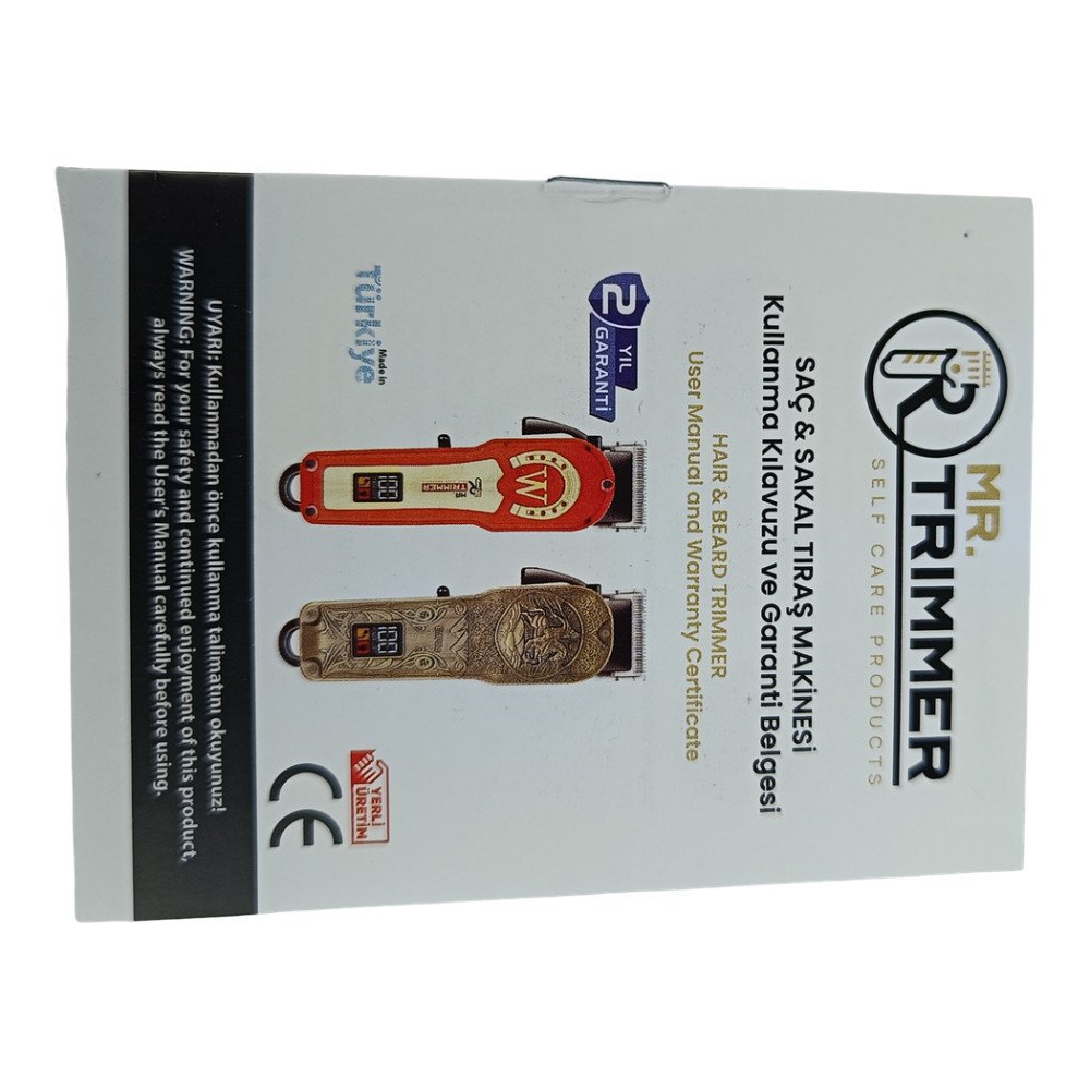 Mr. Trimmer MR-7900 Detailer Şarj Göstergeli 6 Kademeli 8000 RPM 1800 mAh Saç Sakal Erkek Bakım Tıraş Makinesi