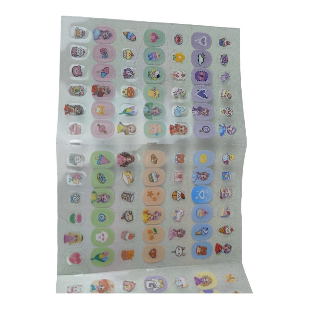 OLG-MY342 Kartela Tırnak Sticker Yapıştırma 20 Adet