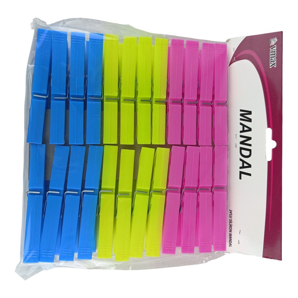 Vmax Plastik Büyük Mandal 24'lü V-166
