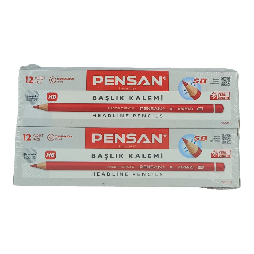 Pensan Kırmızı Başlık Kalemi 12'li