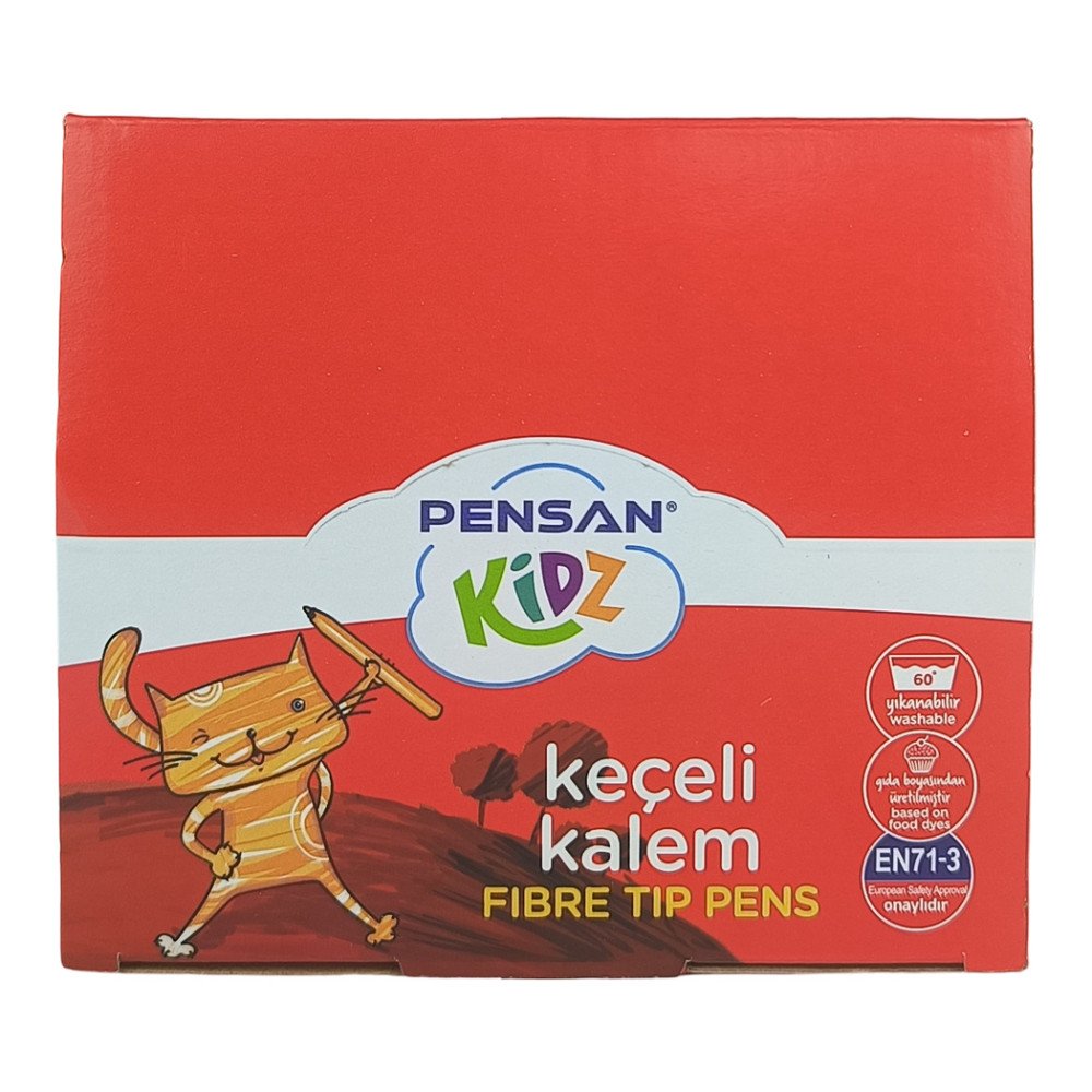 Pensan Kidz Keçeli Kalem 12 Renk Set 12 Paket