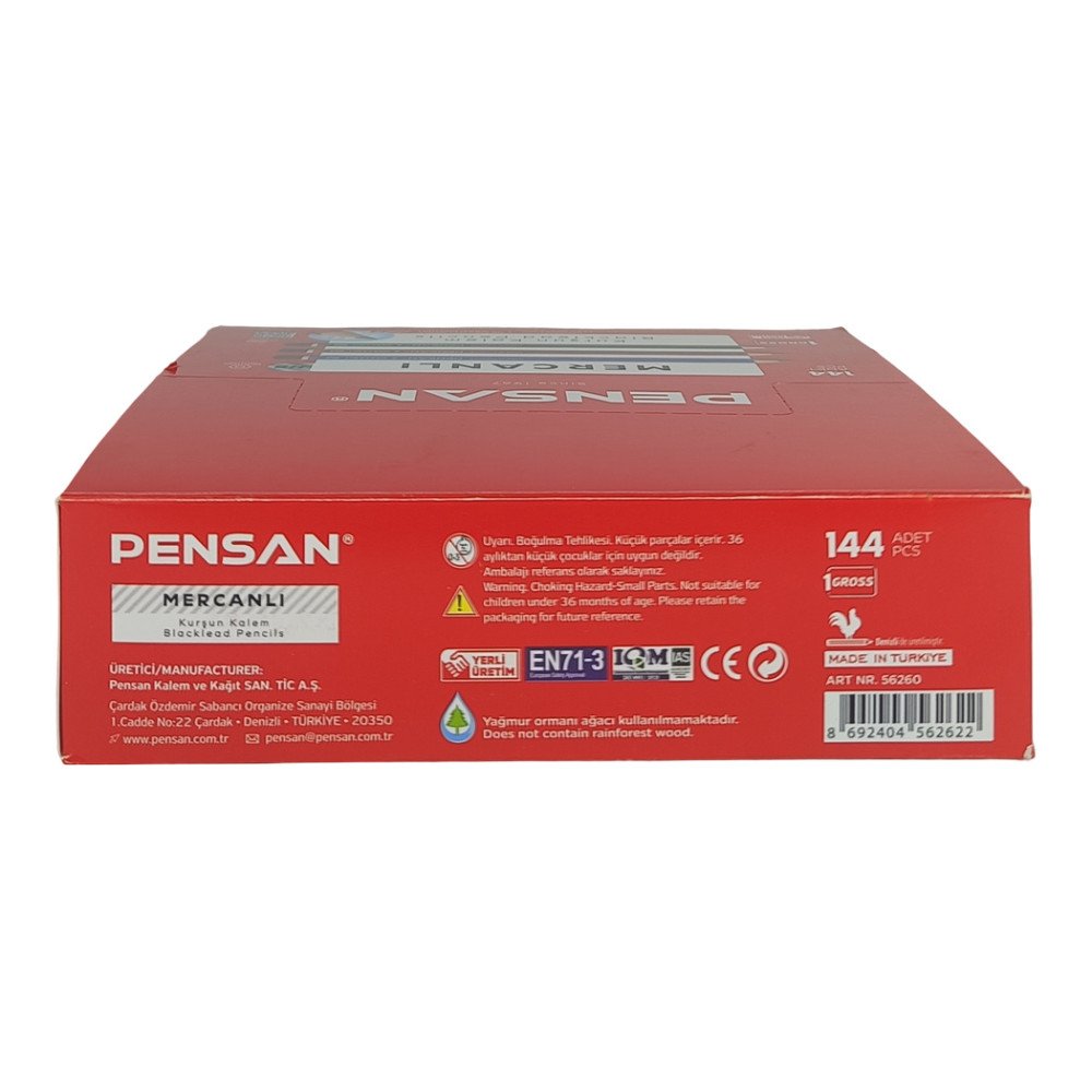 Pensan Mercanlı Kurşun Kalem 12 Adet