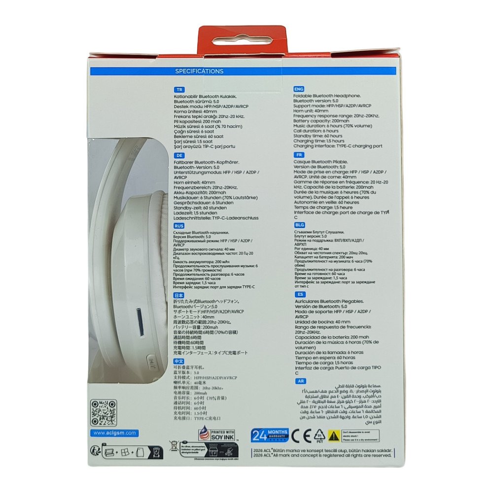 ACL ABK-03 Kulak Üstü Bluetooth Kulaklık