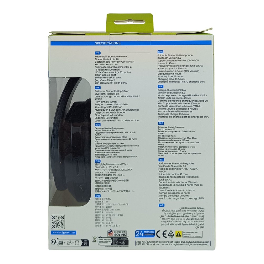 ACL ABK-03 Kulak Üstü Bluetooth Kulaklık