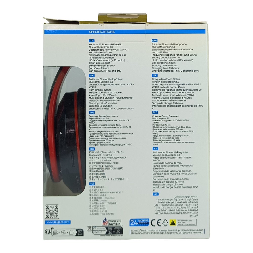 ACL ABK-03 Kulak Üstü Bluetooth Kulaklık