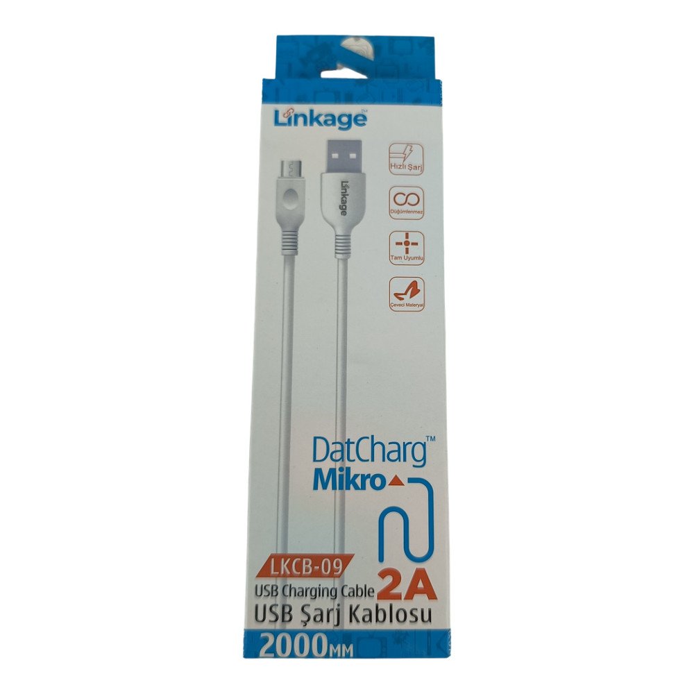 Linkage Mikro 2A 2 m Şarj Kablosu LKCB-09
