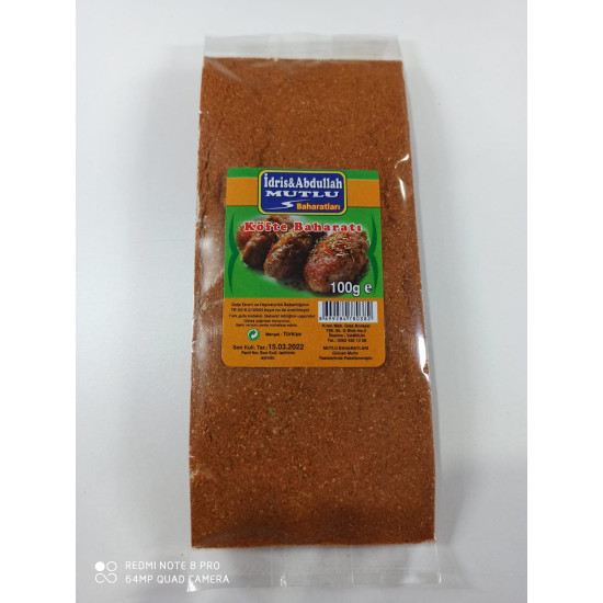 Mutlu Baharat Köfte Baharatı 100Gr