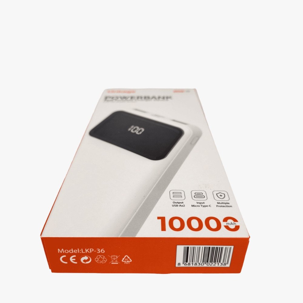 LINKAGE POWERBANK LKP-36 10000mAh LCD EKRANLI