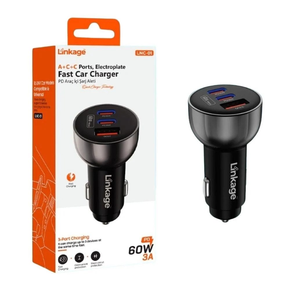 ARAÇ ŞARJ SOKET LNC-01 60W 3A