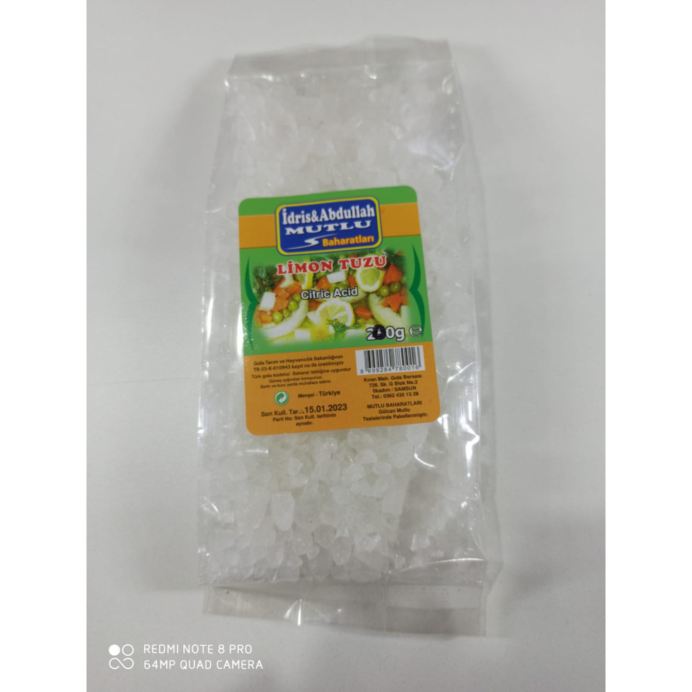 Mutlu Baharat Limon Tuzu 200Gr