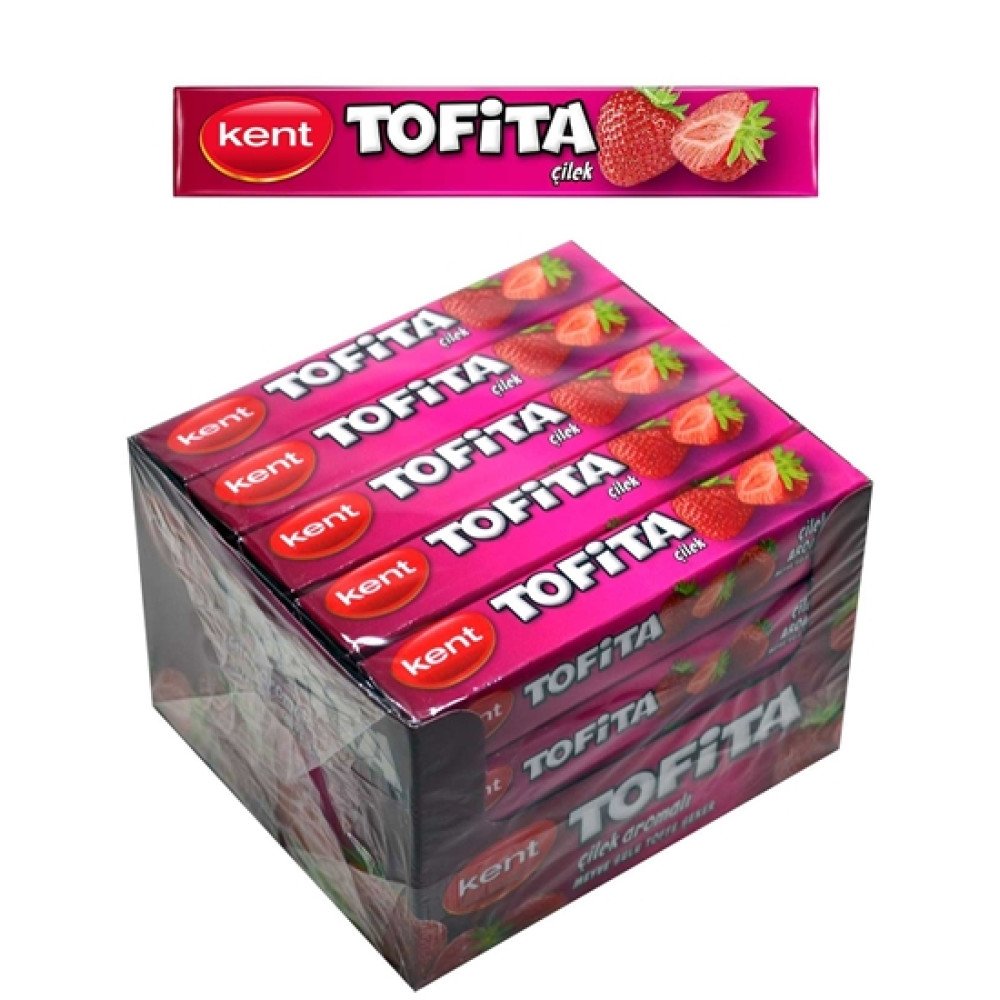 Tofita Şeker 47 Gr X 20Li Paket Çilek Aromalı