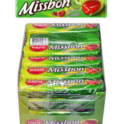 MİSSBON Şeker 43 gr X 24lü Paket Elma ve Çilek Aromalı