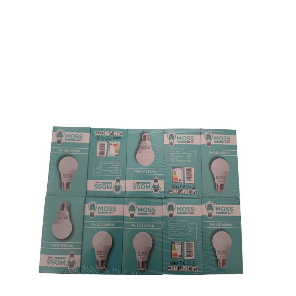 MOSS LED AMPUL 9W 500Lm X 10 ADET