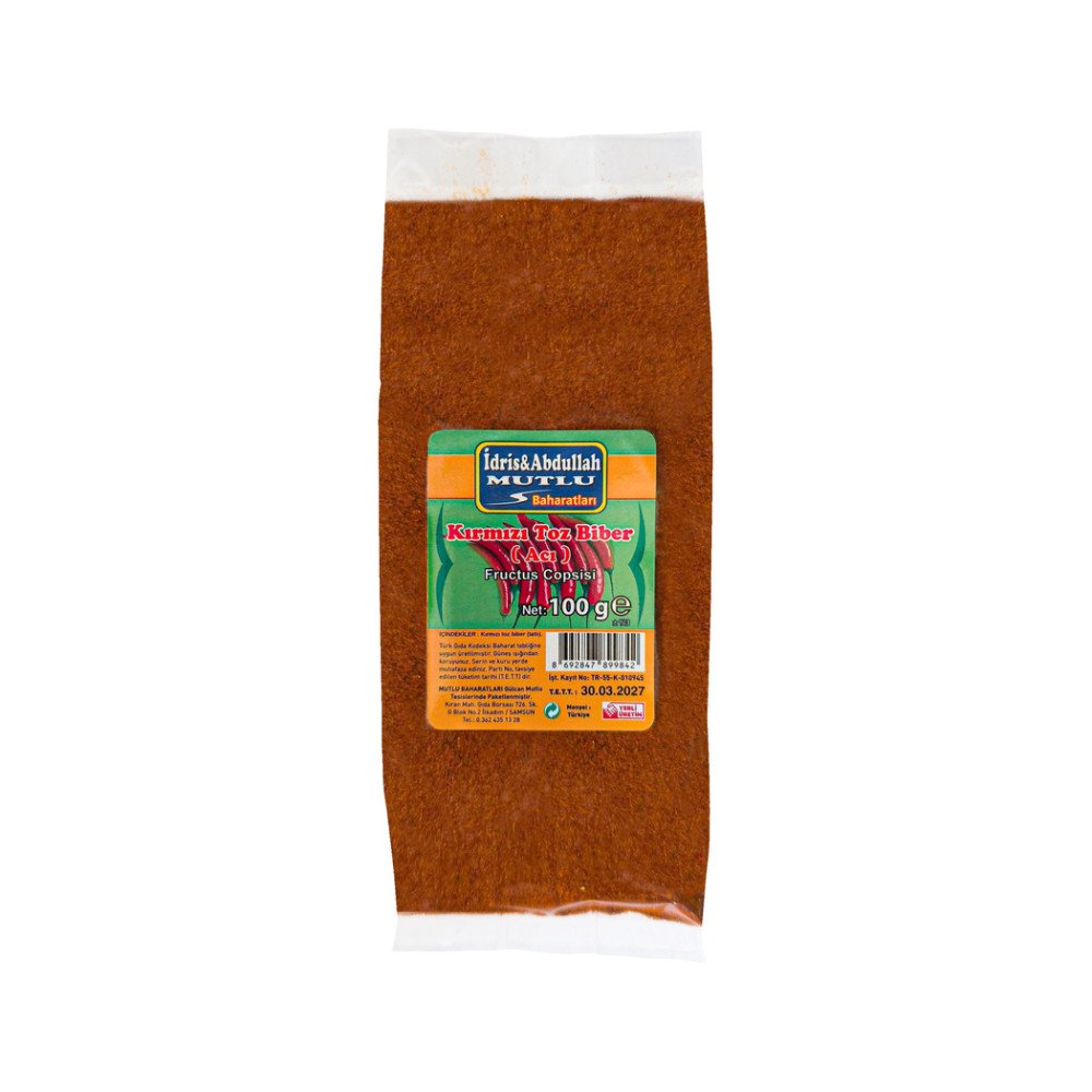 Mutlu Baharat Acı Toz Biber 100Gr
