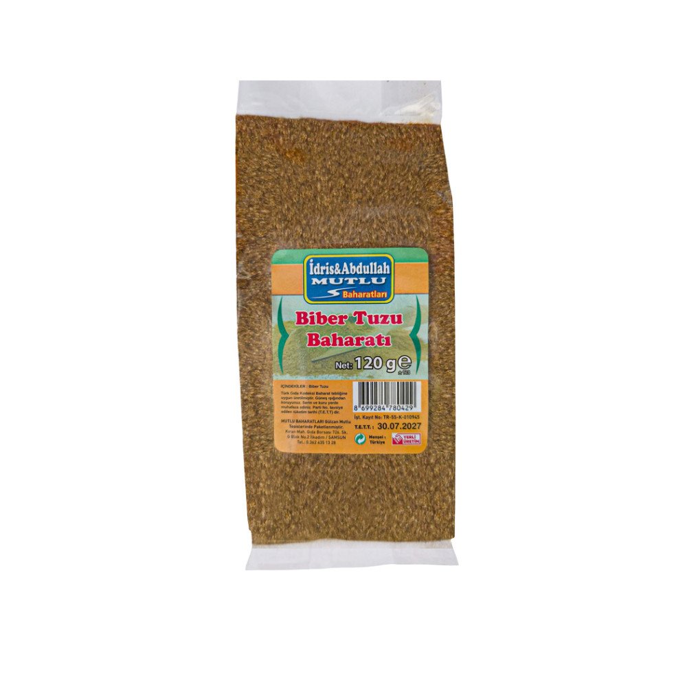 Mutlu Baharat Biber Tuzu Baharatı 120Gr