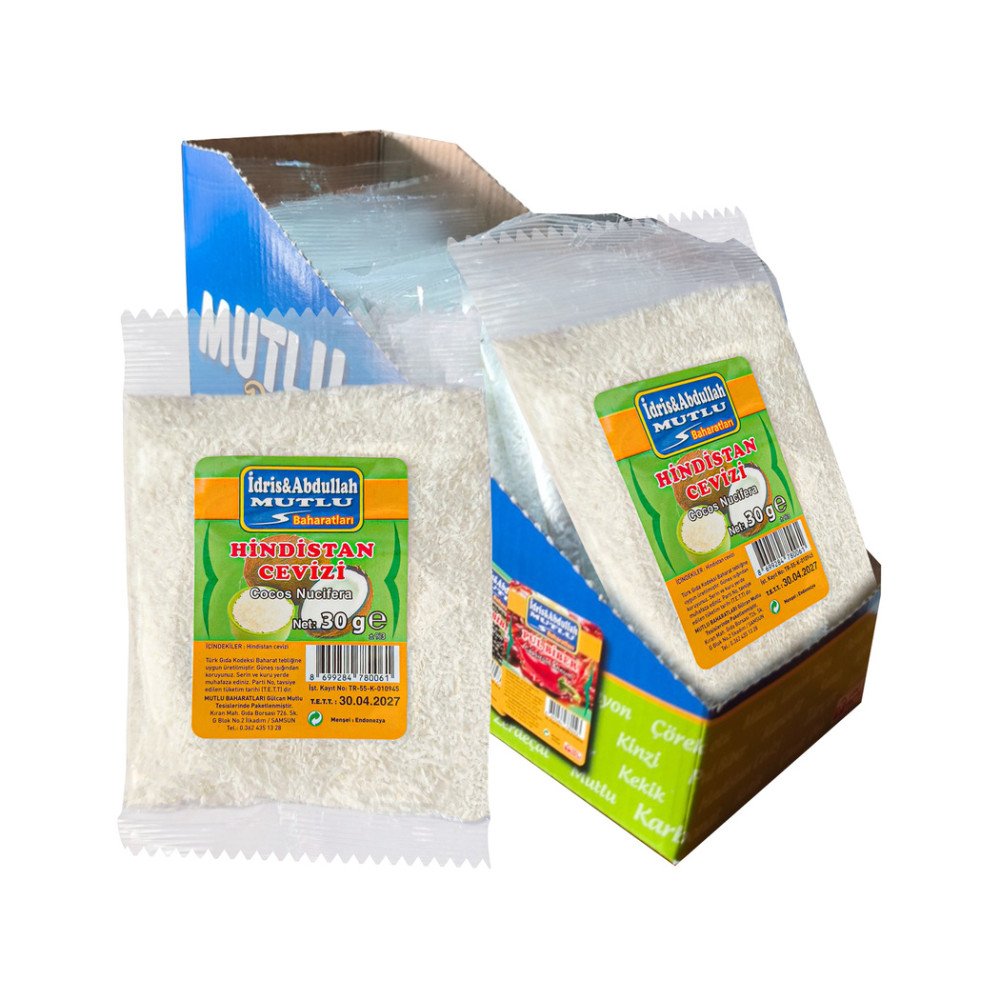 Mutlu Baharat Hindistan Cevizi Kutulu 30Gr X 20 Paket