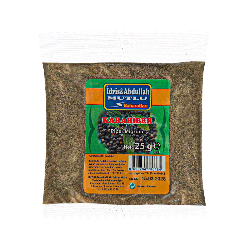 Mutlu Baharat Karabiber 25Gr X 20 Paket