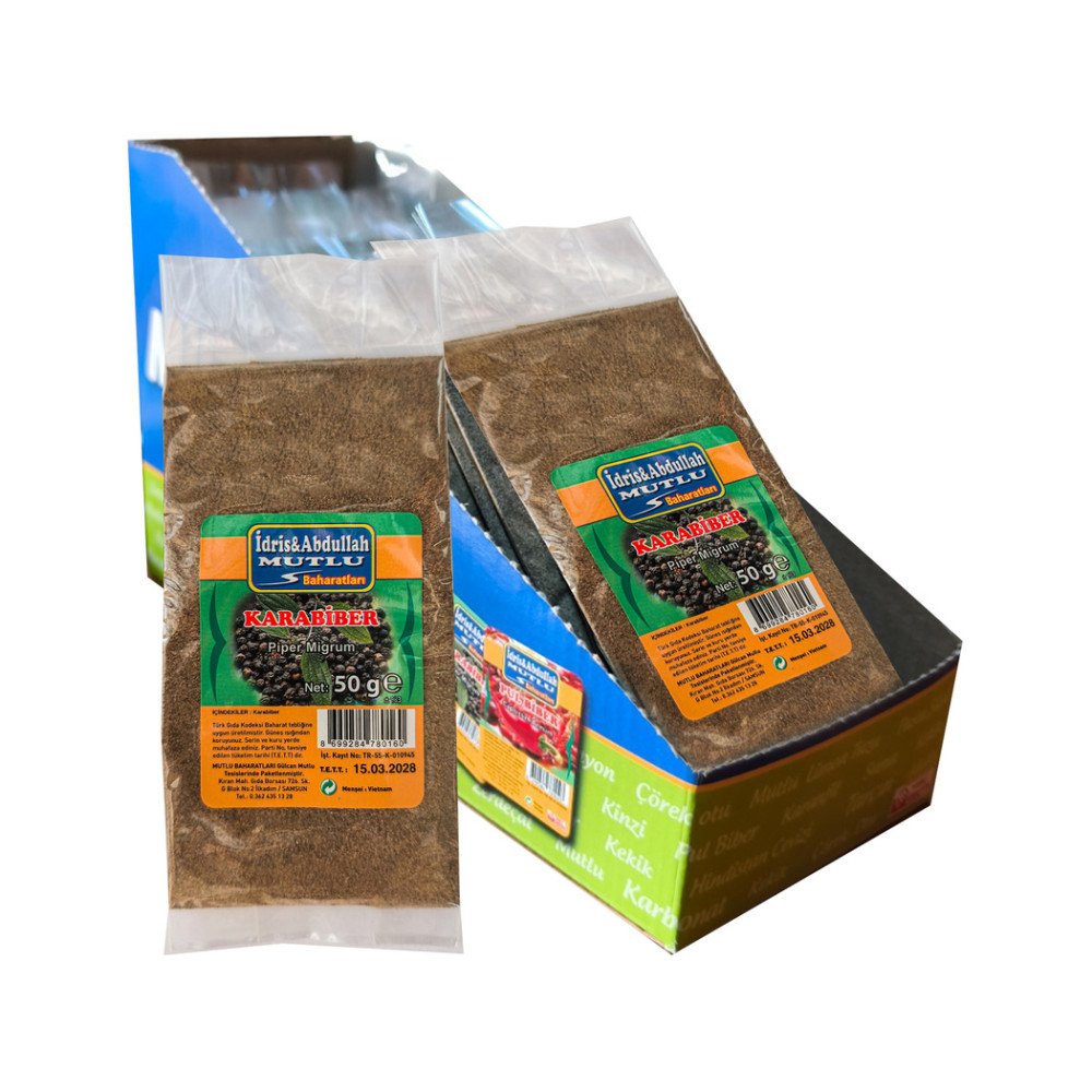 Mutlu Baharat Kutulu Karabiber 50Gr X 20 Paket