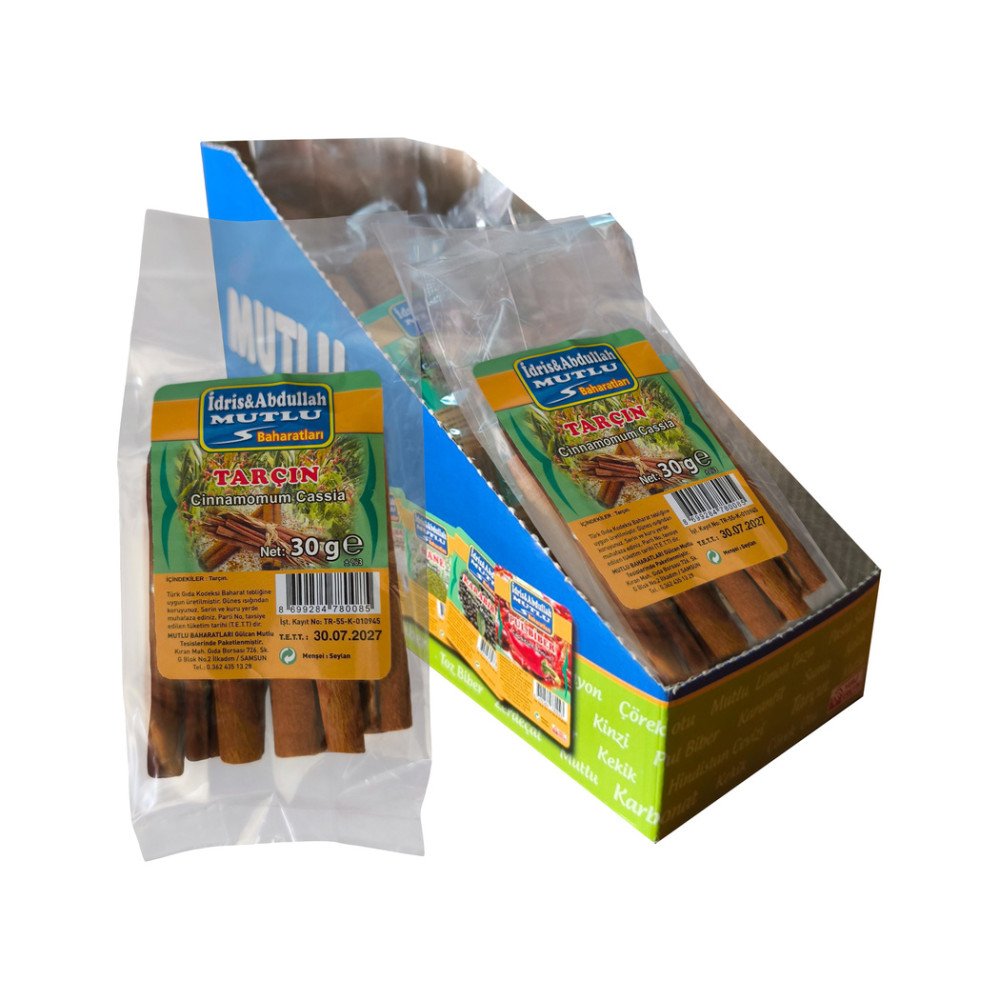 Mutlu Baharat Kutulu Çubuk Tarçın 30Gr X 15 Paket