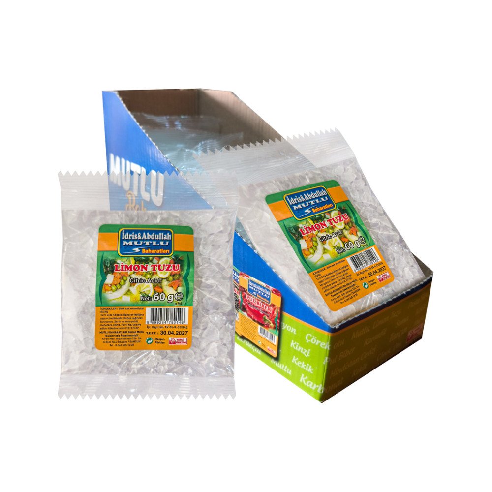 Mutlu Baharat Limon Tuzu 60Gr X 20 Paket