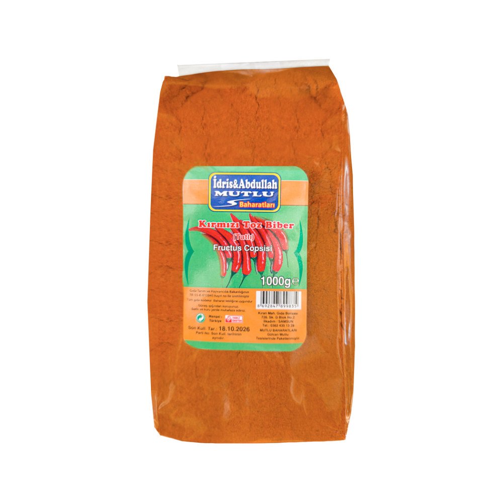 Mutlu Baharat Tatlı Toz Biber 1Kg