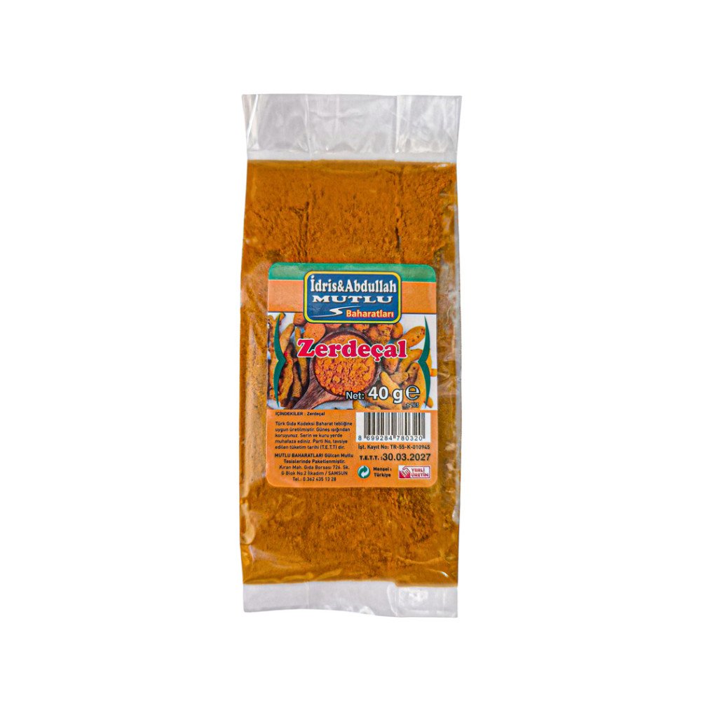 Mutlu Baharat Zerdeçal 40Gr