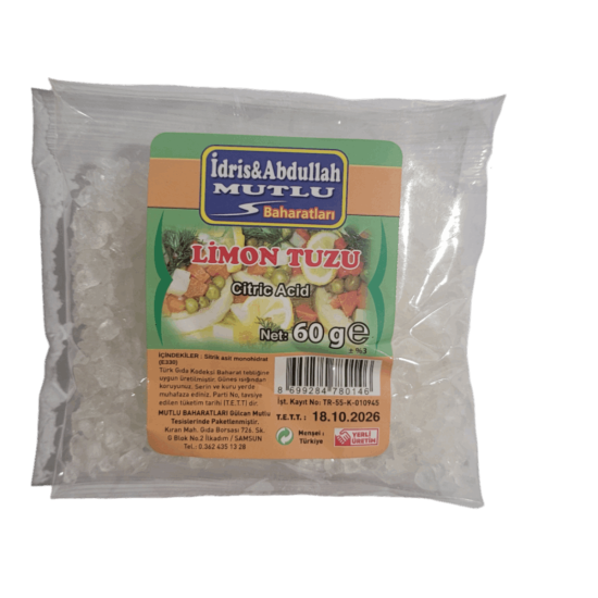 Mutlu Baharat Limon Tuzu 60Gr X 20 Paket