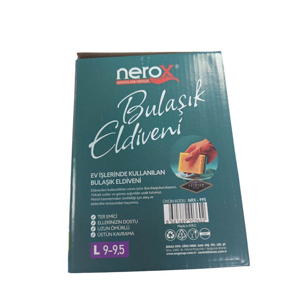 NEROX BULAŞIK ELDİVENİ NRX-995 9-9.5 L * 25 ÇİFT