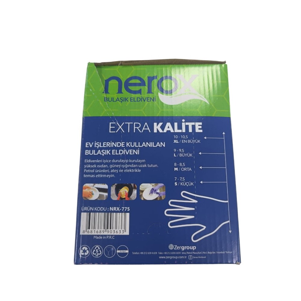 NEROX BULAŞIK ELDİVENİ NRX-775 7-7.5 S * 25 ÇİFT