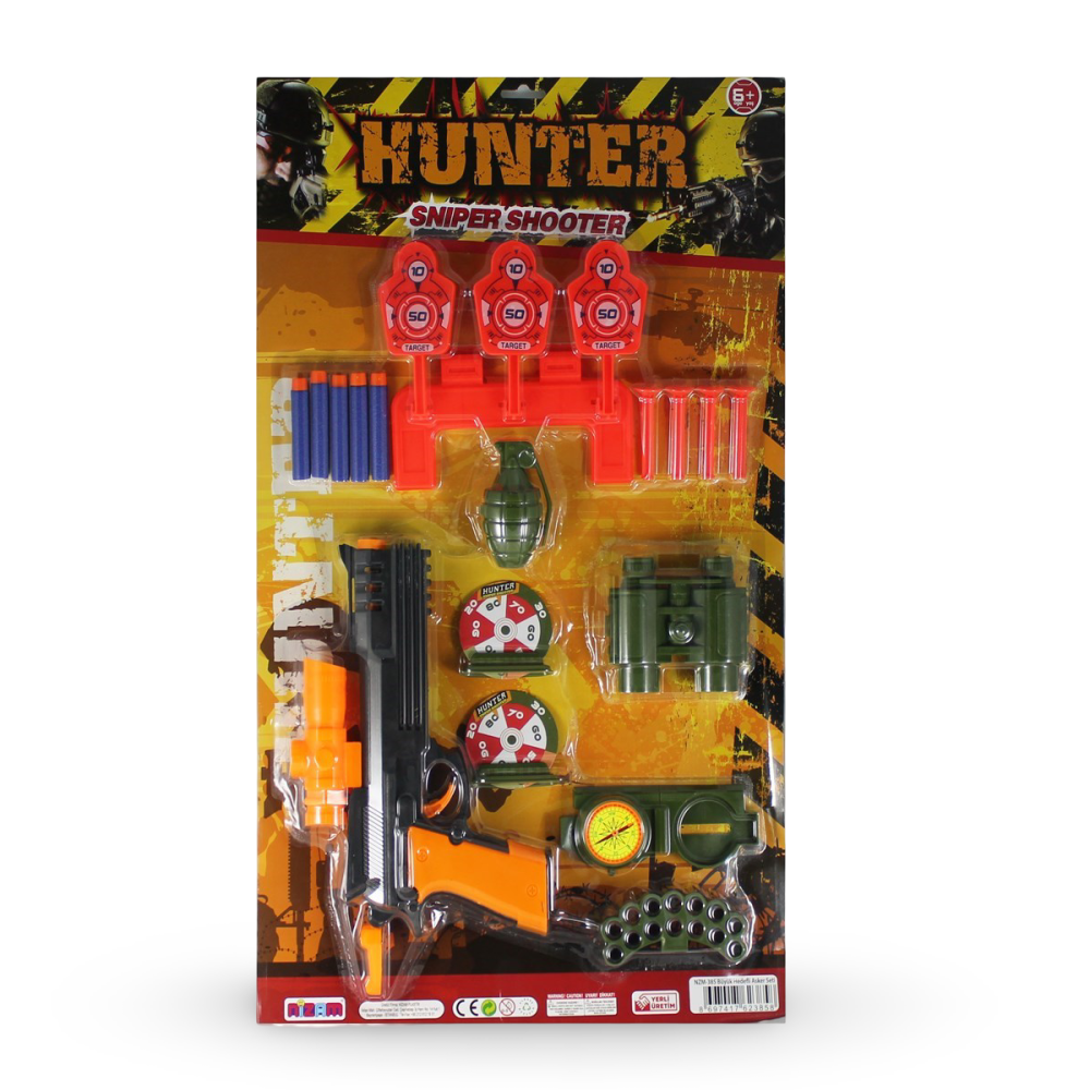 Kartela Hedefli Asker Tabanca Seti NZM385