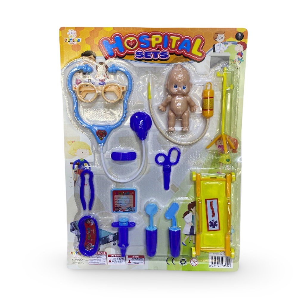 Kartela KS804 Büyük Sedyeli Doktor Set 14pcs Kartela KS804 Büyük Sedyeli Doktor Set 14pcs