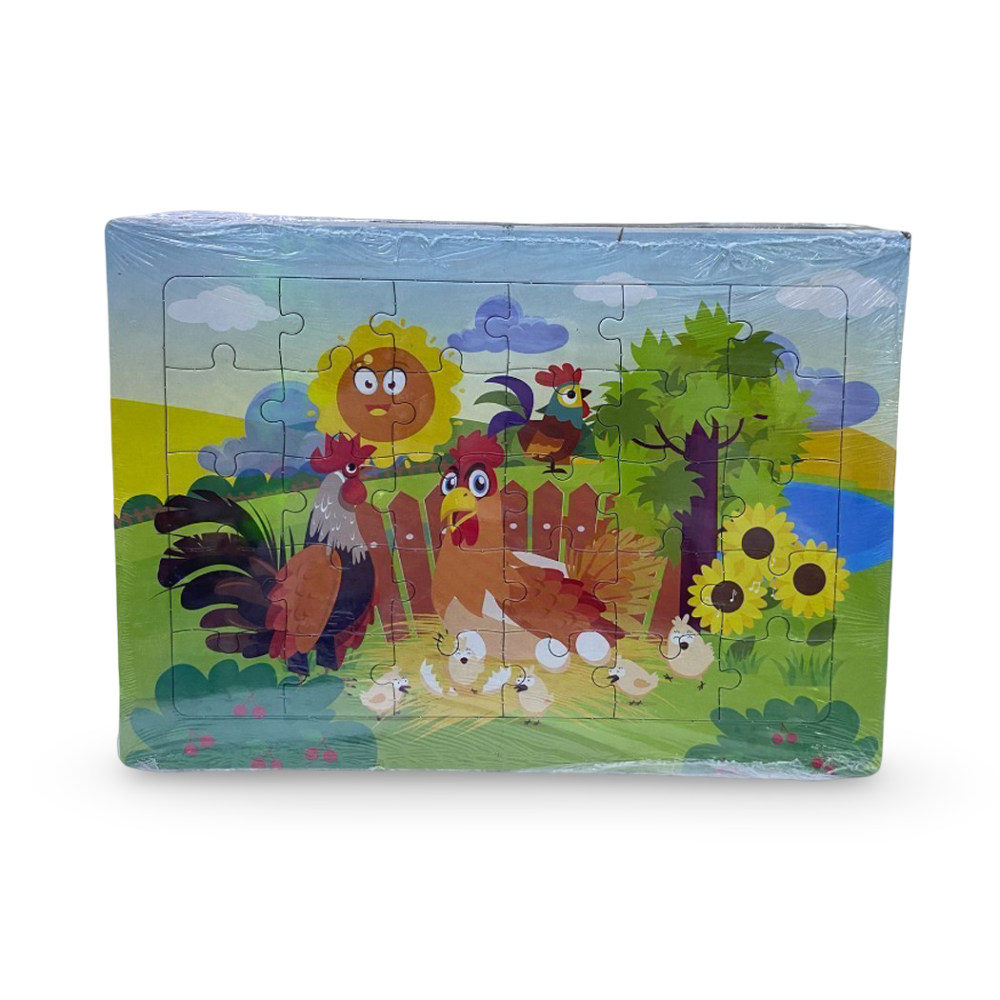 Karton Yap Boz 27x19cm Karma Baskılı 24lü