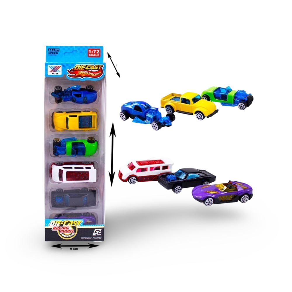 Kutuda K101A33 DIE-CAST 6lı Model Arabalar