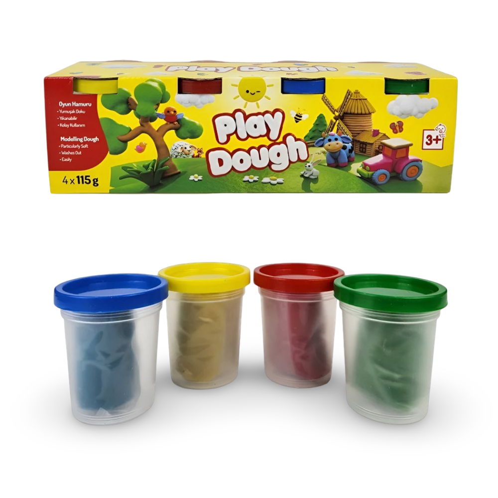 Play Dough 004 Oyun Hamuru 4*115gr 4lü