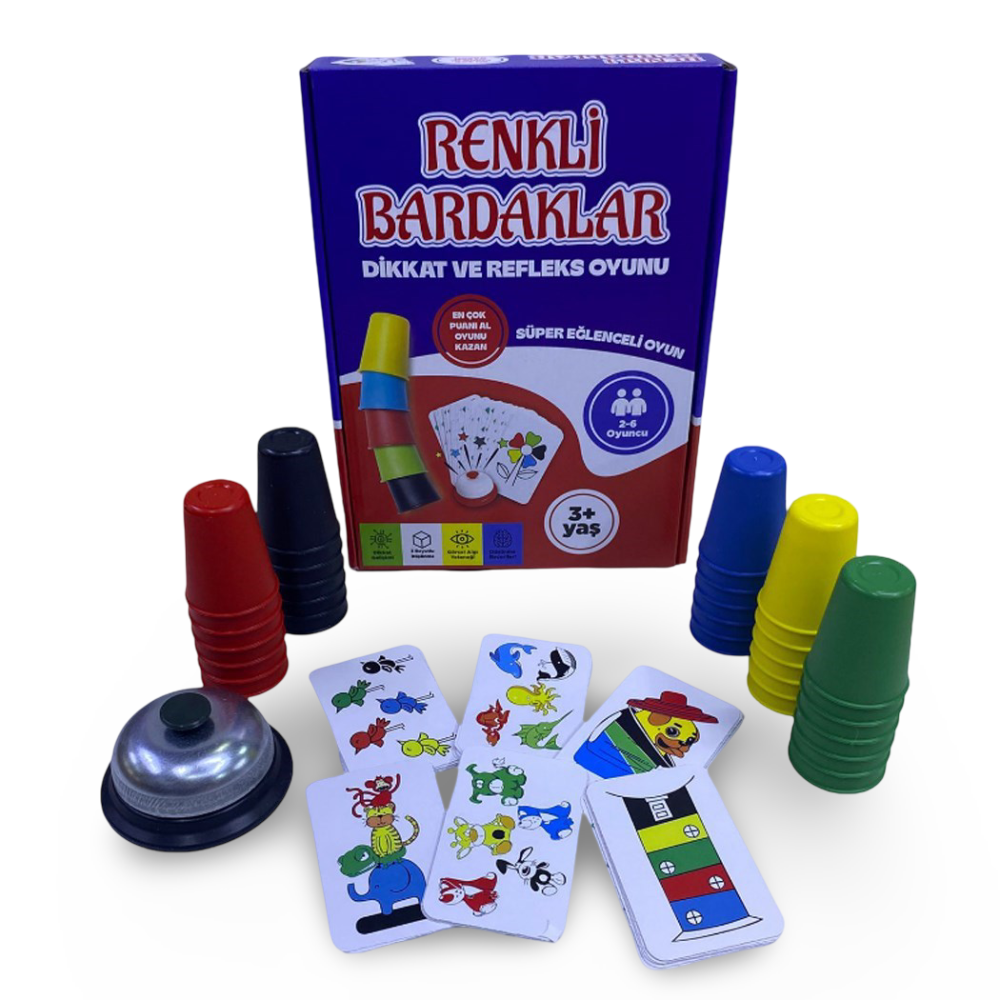 Renkli Ve Hızlı Bardak Oyunu 0472