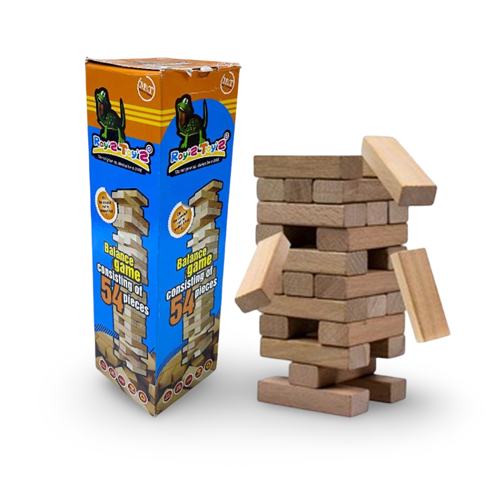 Roys Toys 1252 Ahşap Denge Oyunu 54pcs Roys Toys 1252 Ahşap Denge Oyunu 54pcs