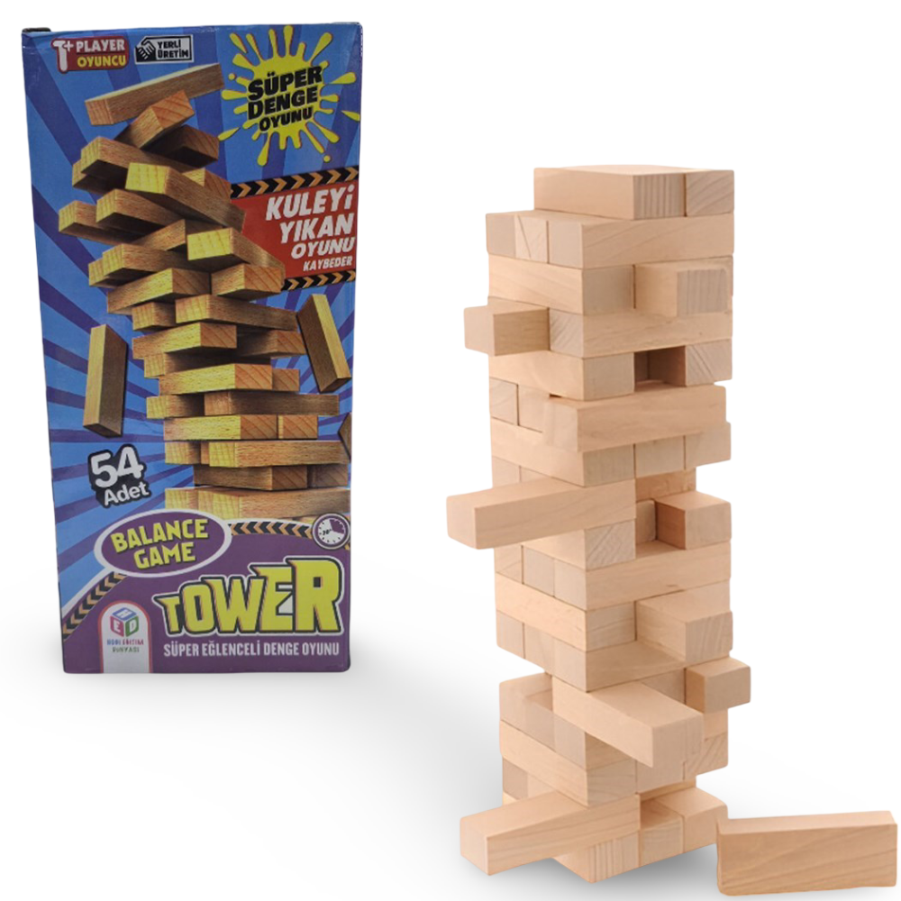 Tower Hed023 Süper Denge Oyunu 54pcs Tower Hed023 Süper Denge Oyunu 54pcs