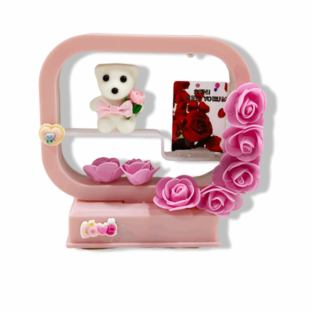 Kutulu 9G Işıklı Sesli Kare Figürlü Hediyelik