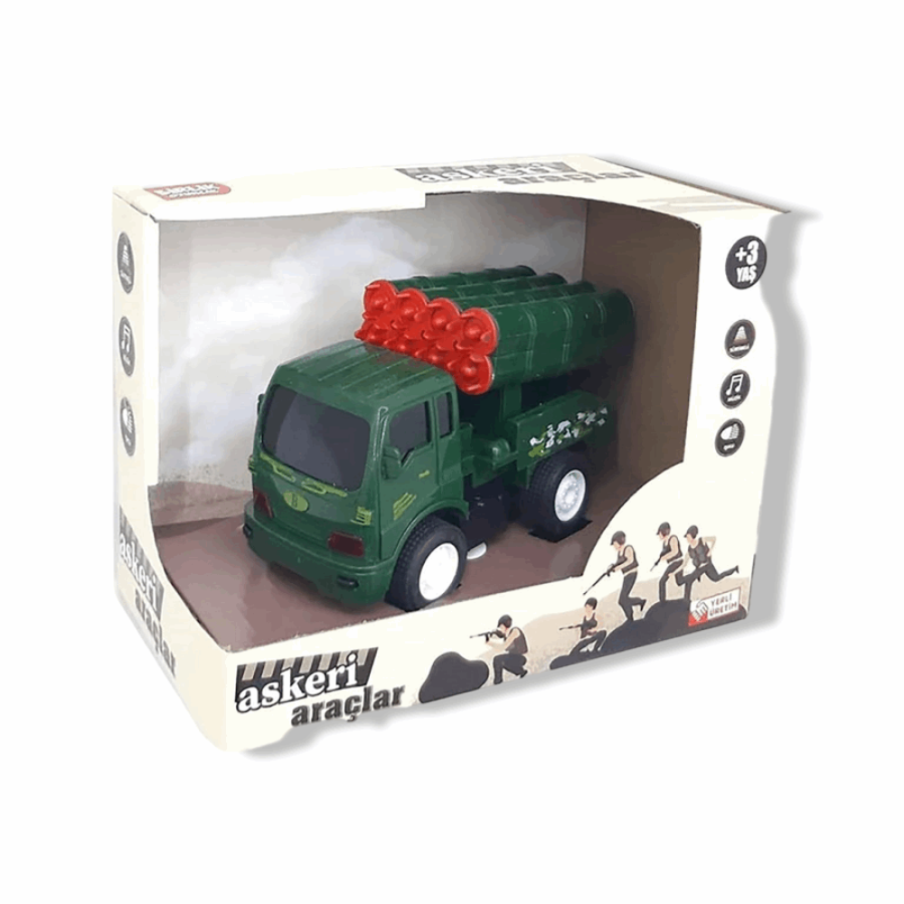Şehrin Askeri URT012 Araçları Pilli Sürtm Işıklı