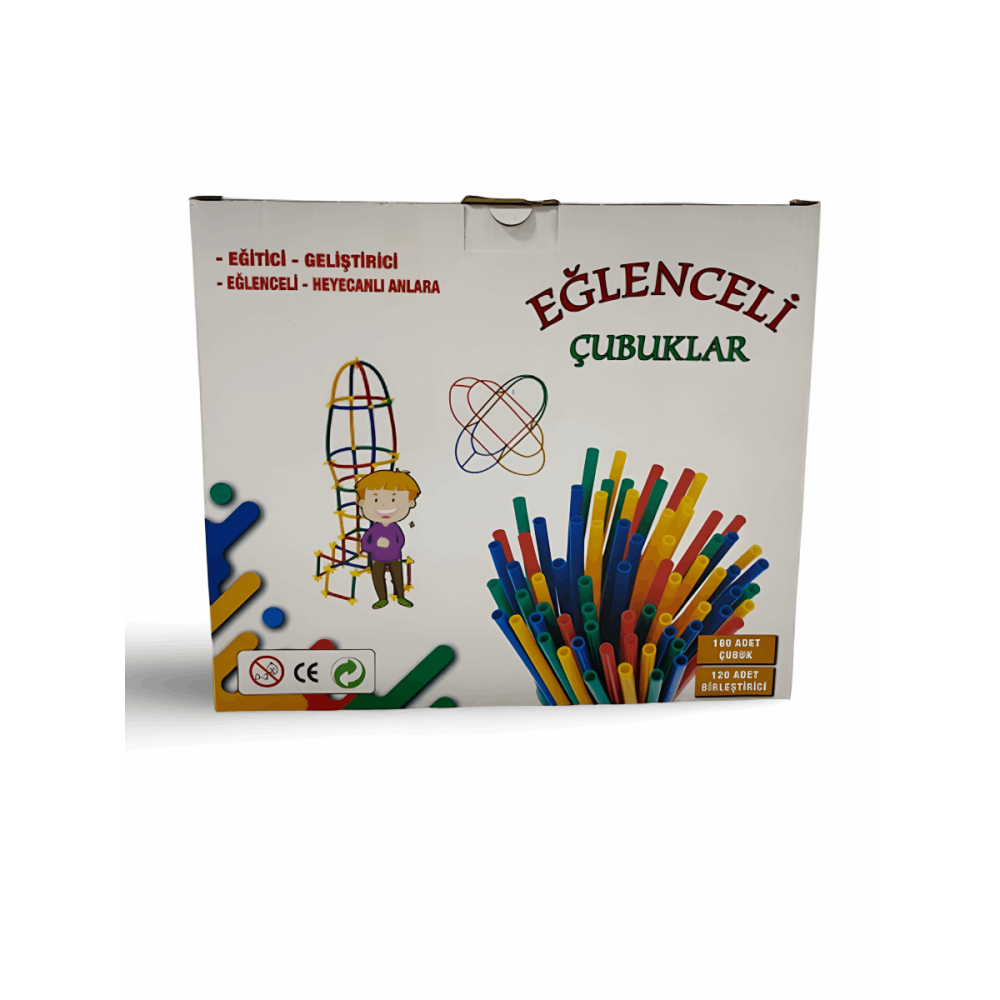 Eğlenceli Bambu Çubuklar Blok 300pcs Eğlenceli Bambu Çubuklar Blok 300pcs