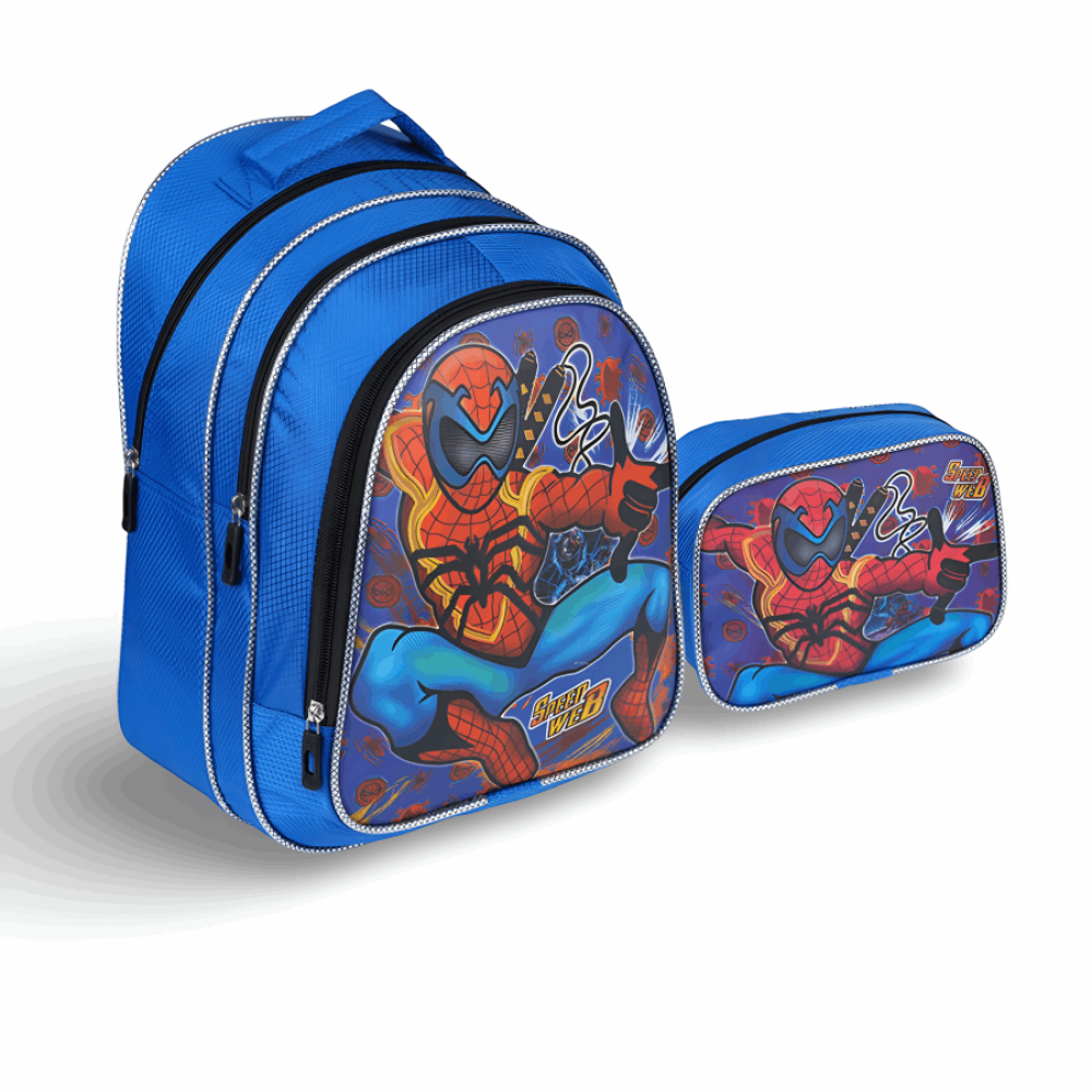 Kamp. Okul Çantası 1312 İlkokul 3 Gözlü Set Simli