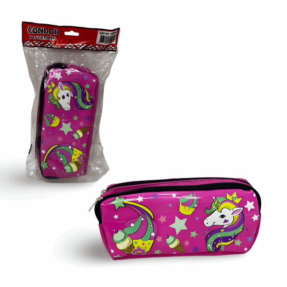 Kalemlik 8262K Kumaş 2 Gözlü Kız Baskılı