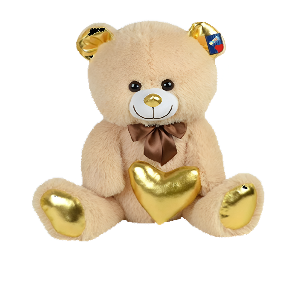 Halley 62500 Peluş 30cm Parlak Kalpli Ayı