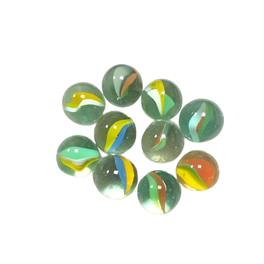 Renkli Cam Misket Fileli 100lü