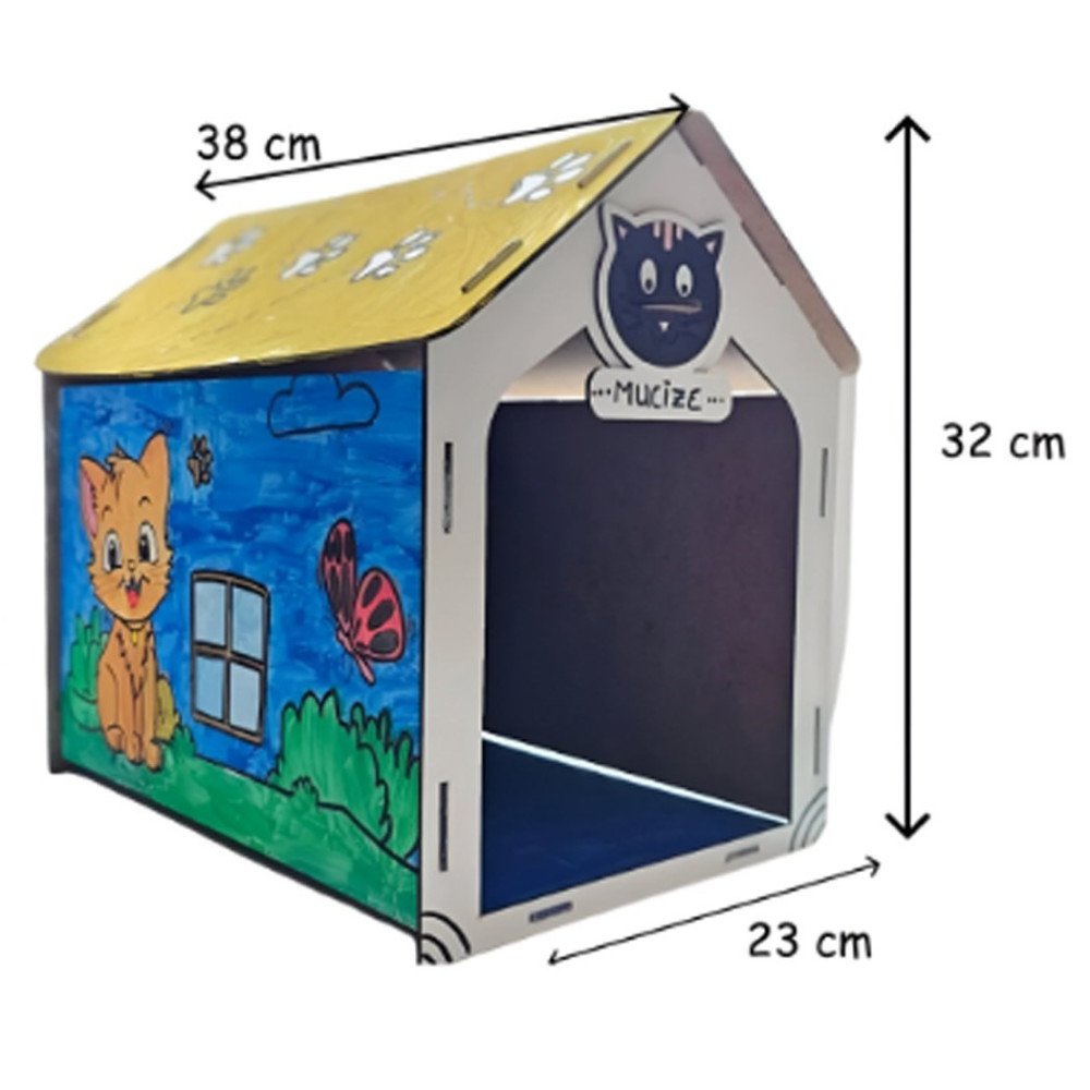 Ahşap 3006 Kedi Evi