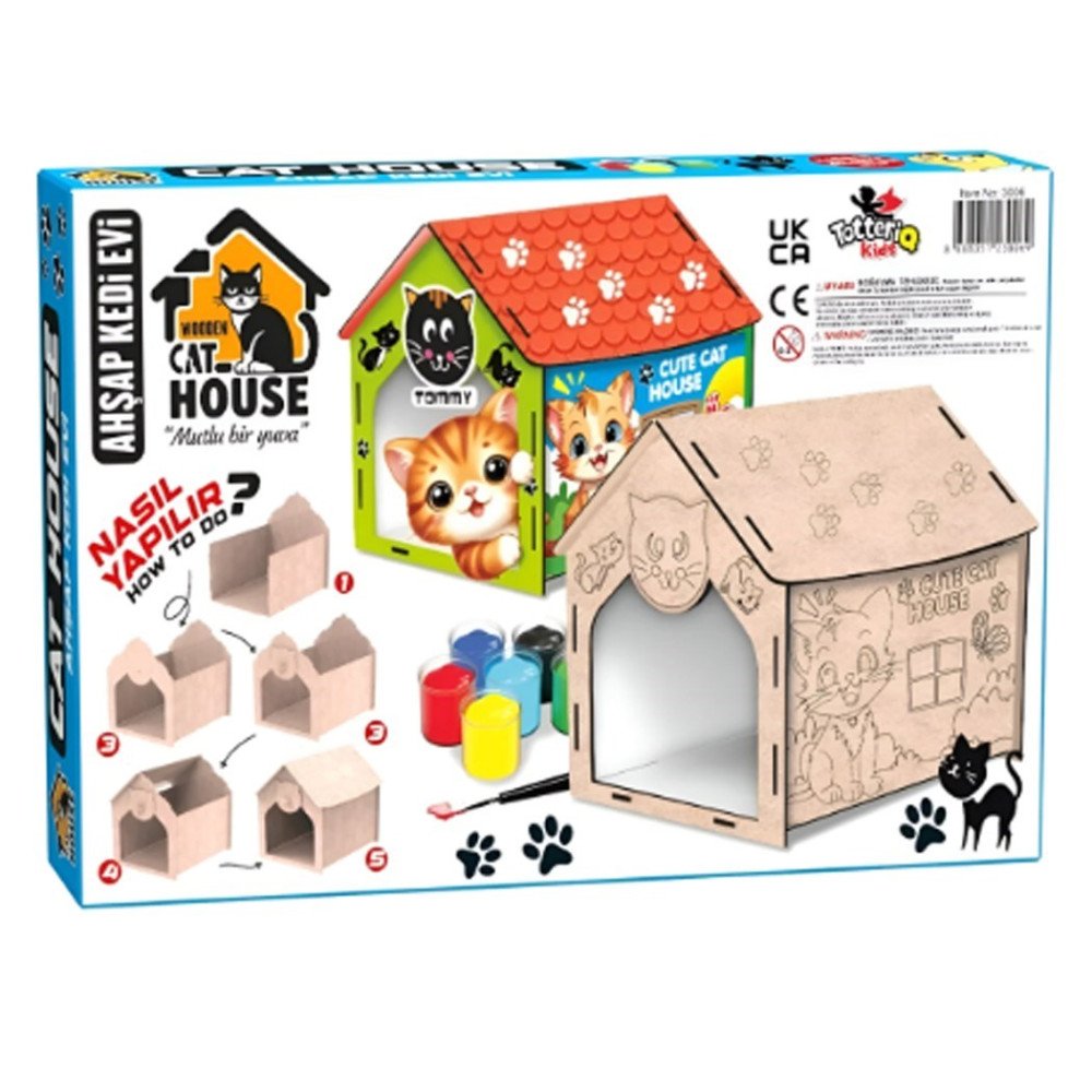 Ahşap 3006 Kedi Evi