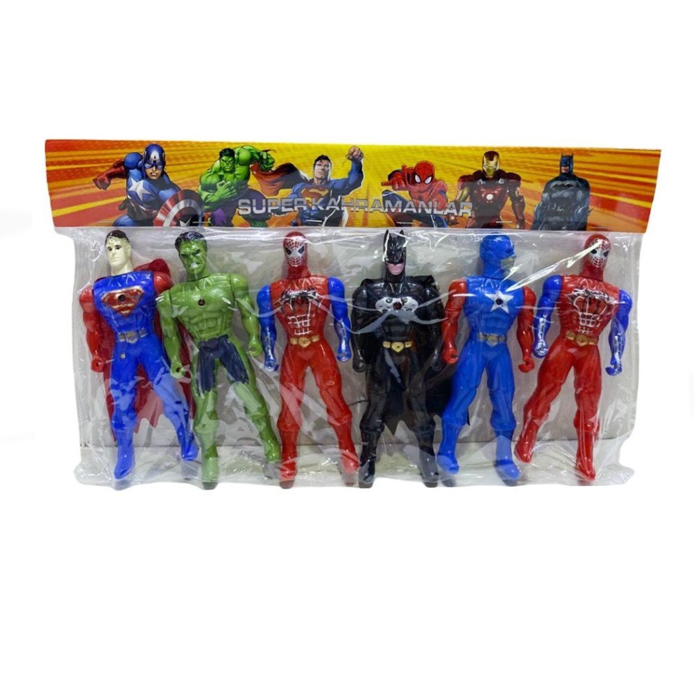 Poşette KB012 Savaşçı Karakterler 6lı 17cm