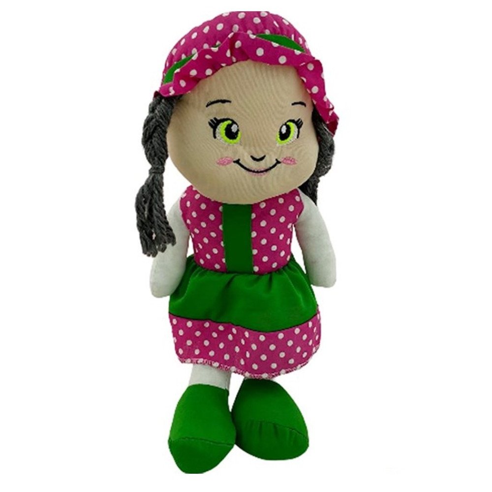 Bez Bebek 40cm RN0113 Renki Örgü Saçlı