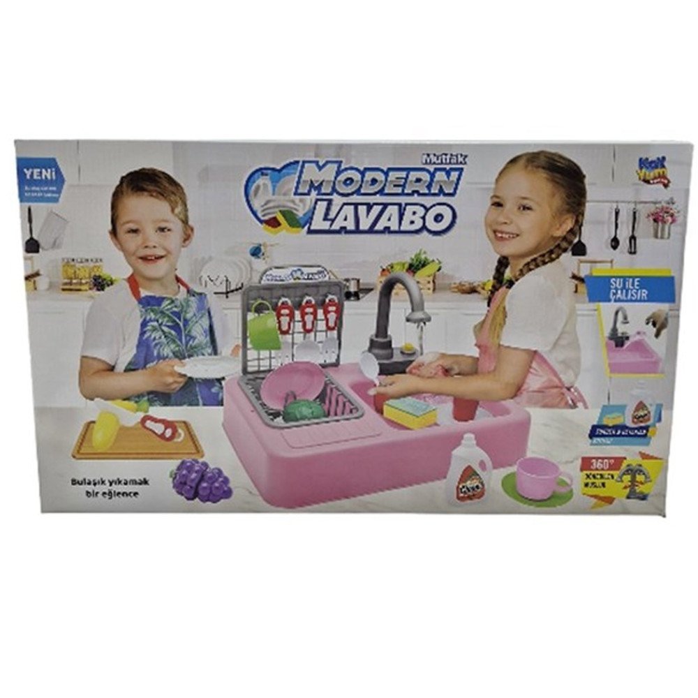 Kayyum 7020P Pilli Modern Mutfak Lavabo Pembe