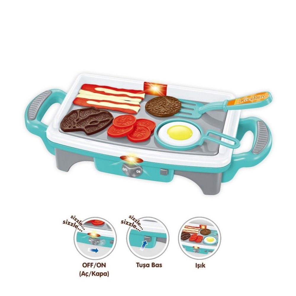 Vardem 2908P Işıklı Aksesuarlı Teppanyaki Izgara